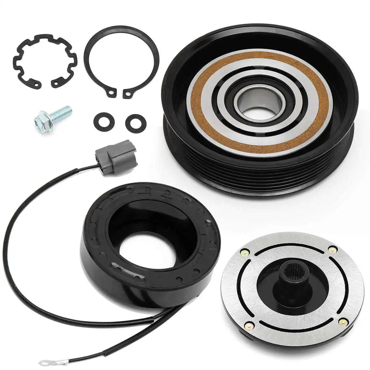 

Car Air Conditioner Compressor Clutch Repair Kit For ACURA MDX TL Pulley+ Coil + Bearing+ Plate High Quality