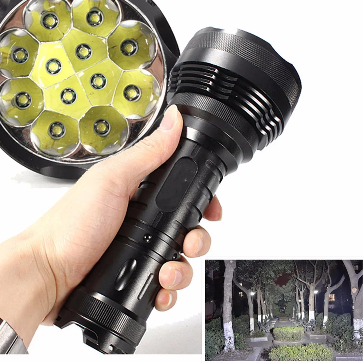 

TrustFire 12x L2 T6 15000lm Rechargeable LED Flashlight Camping Torch five modules