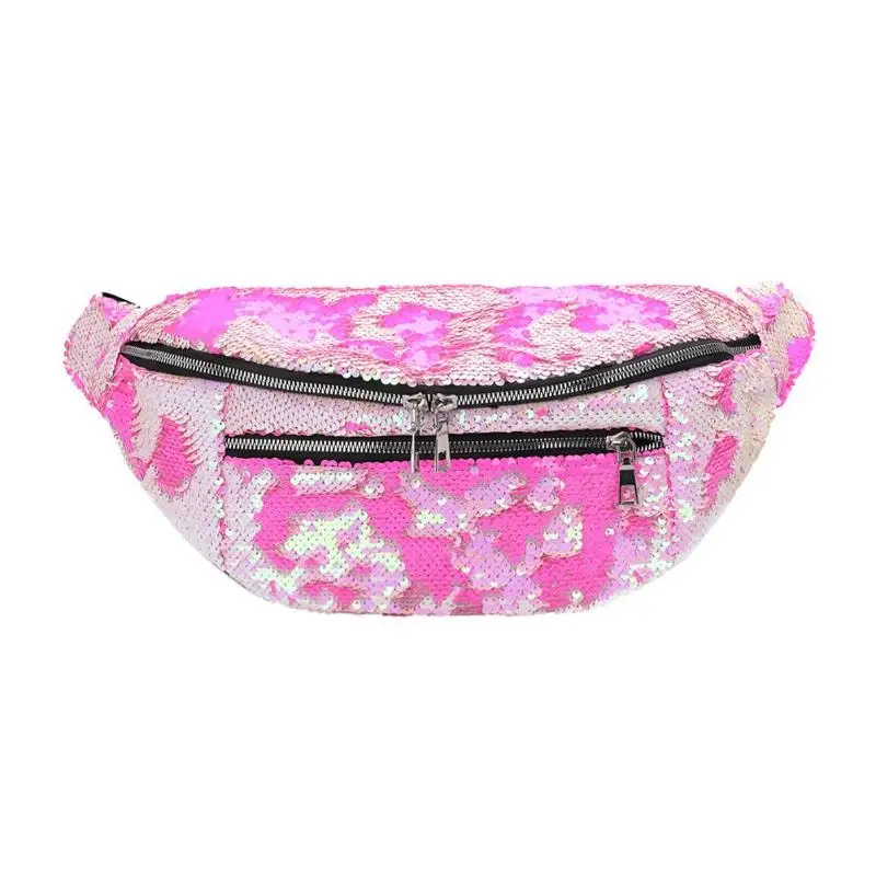 

Women Sequin Fanny Pack Fashion Female Waist Bag Chest Pouch Shoulder Bag Glitter Bum Belt Bags Waist Packs Heuptas Bolsas Mujer