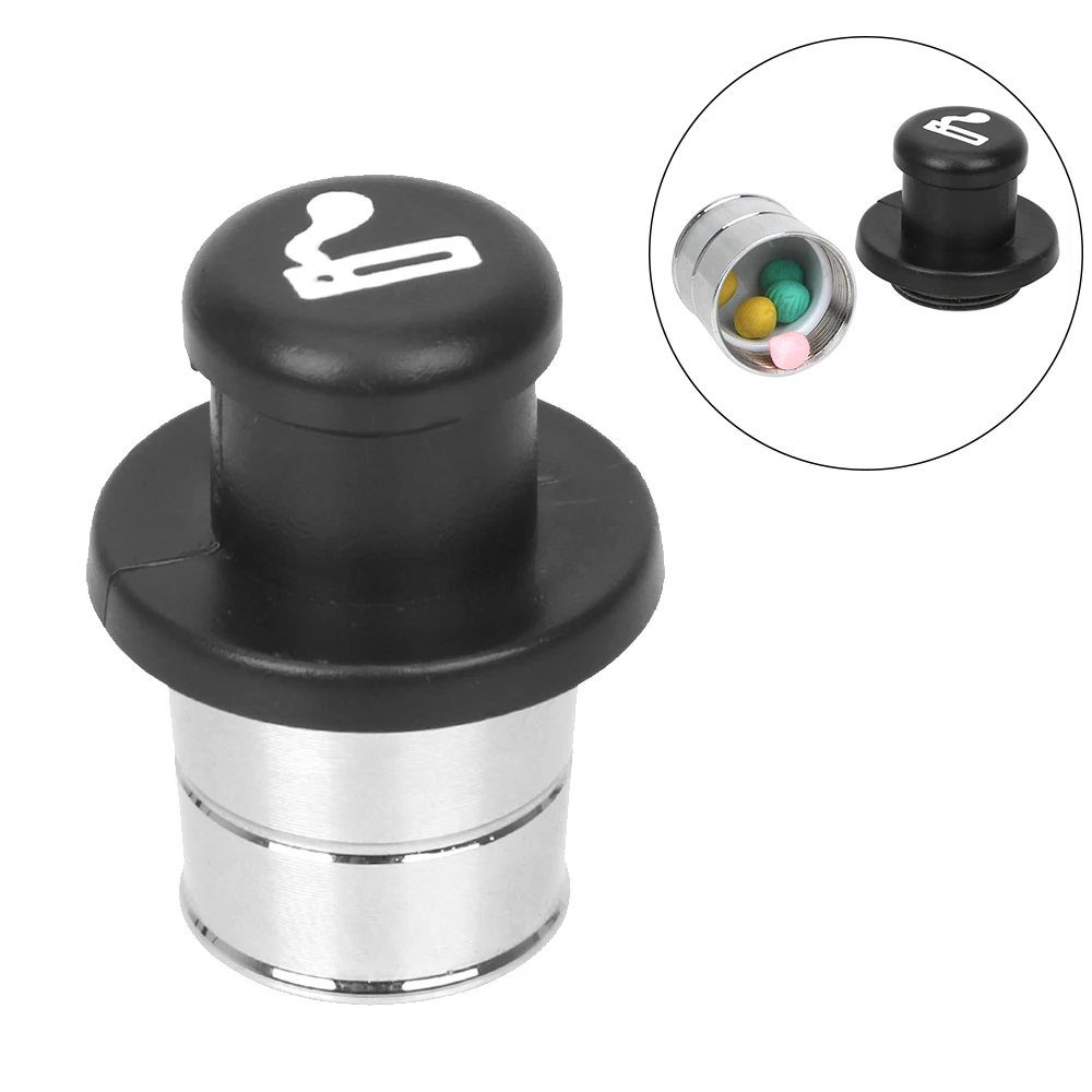 

Fake Cigarette Lighter Car Ornament Mini Storage Box Sealed Storage Interior Accessories Portable Creative Design Car Decoration