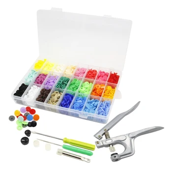 

360pcs Snaps Plastic Buttons with Snaps Pliers and Organizer Storage Containers