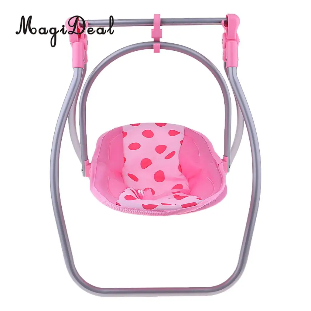  Doll Swing Carrier Seat High Chair Kids Pretend Toy Role Playing for Nursery Rom Dollhouse Furnitur