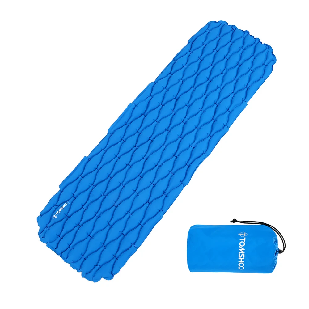 

TOMSHOO Ultralight Inflatable Sleeping Pad Mattress Sleeping Mat Outdoor Cushion Beach Camping Mat Hiking Backpacking Travel