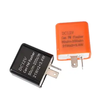 

2 Pins 50C/m-200C/m Motor LED Flasher Relay Fix 12V Flash Speed Adjustable Motorcycle Turn Light Signal Indicator Resistor