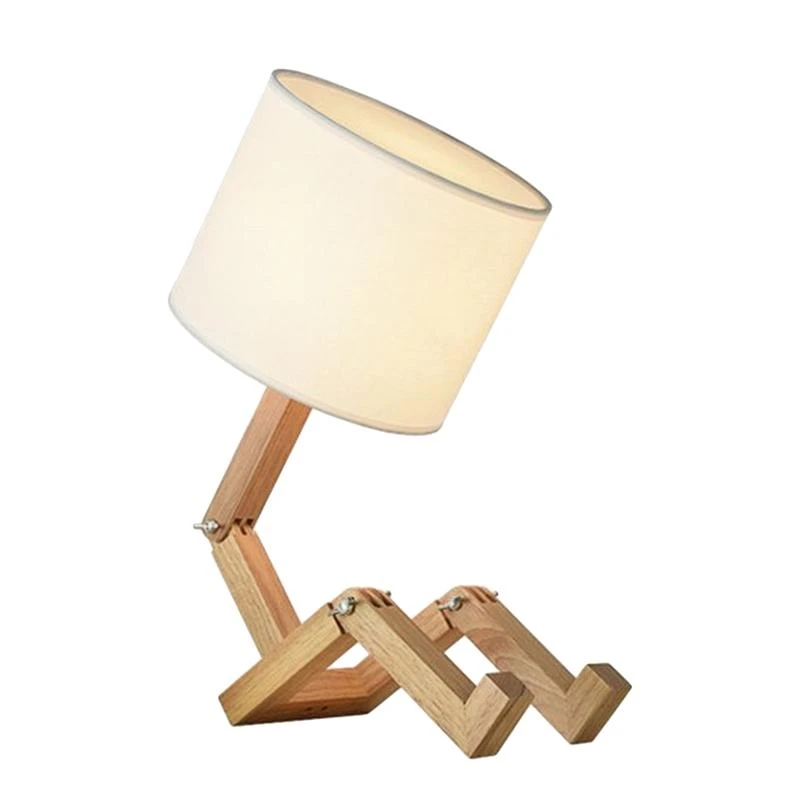 wooden nightstand lamps