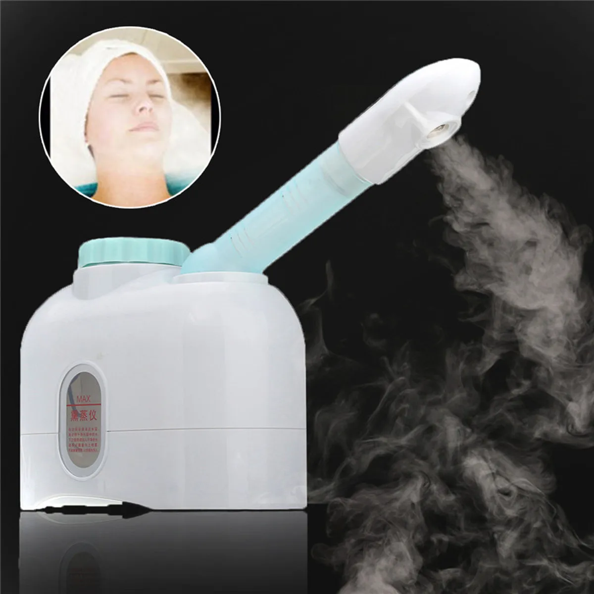 Facial Steamer Ozone Sprayer Vaporizer Desktop Essential Oil Massage