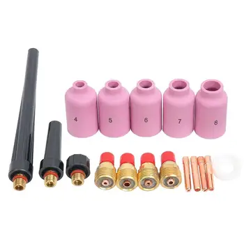 

16 PCS Gas Lens Welding Torch Stubby Kit Tool For Tig Wp-9/20/25 Series 0.04-1/8 inch