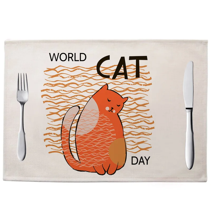 الكرتون الحيوان نمط الجدول حصيرة الأسماك و القط الطباعة تحديد الموقع ل طاولة طعام الشمال المطبخ الديكور الاكسسوارات كوستر الكرتون الحيوان نمط الجدول حصيرة الأسماك و القط الطباعة تحديد الموقع ل طاولة طعام الشمال المطبخ الديكور الاكسسوارات كوستر