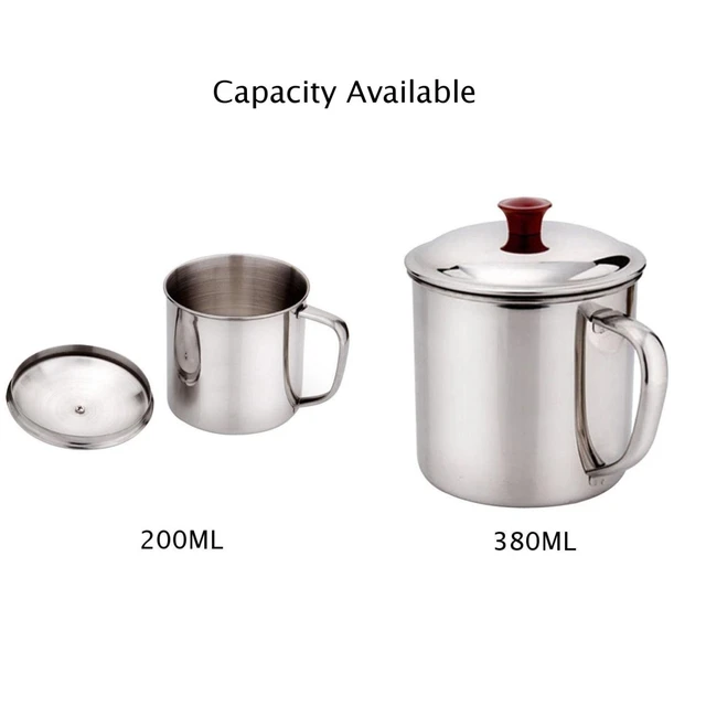 200/380ML  Portable Stainless Steel Camping Cup  4