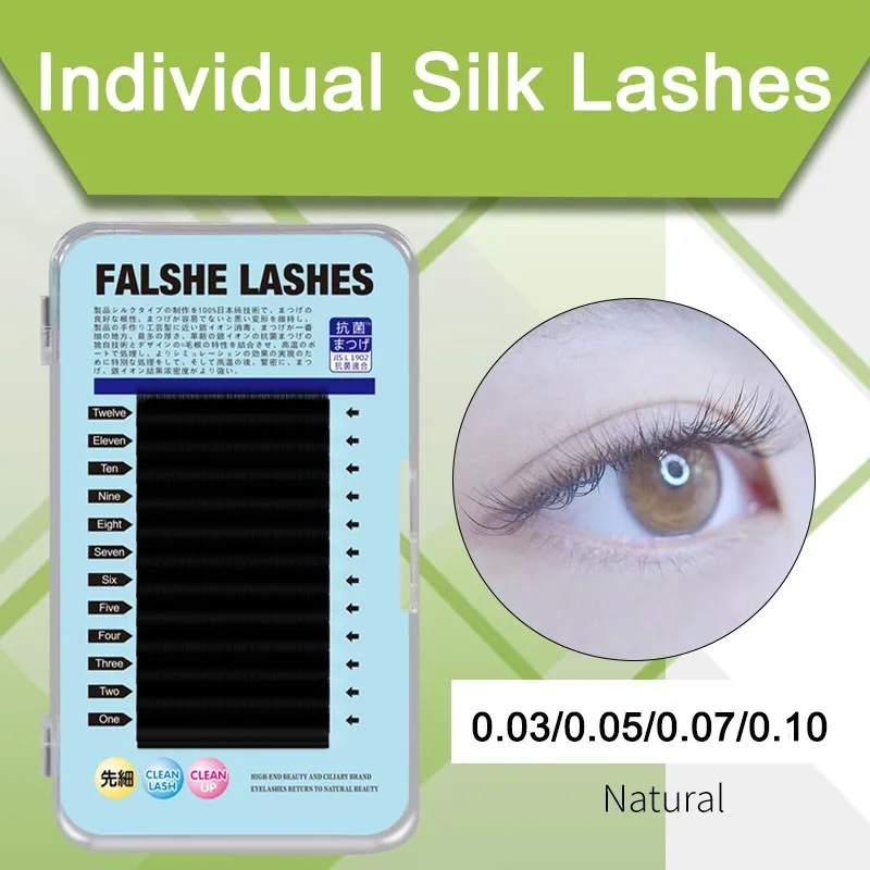 

Individual Planting False Eyelashes Silk Protein Soft Natural Simulation Matte Dense Row Practice Grafting False Eyelashes