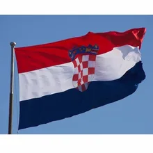 90*150 см хорватский флаг флагом флаг Хорватии Крытый большой флаг для празднования украшение для дома с изображением флага инструмент, прямые поставки