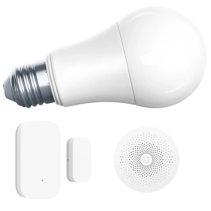 

Aqara Smart Home Combination Set ( Smart Light Bulb + Door And Window Sensor + Multi-Function Gateway ) Make Home More Security