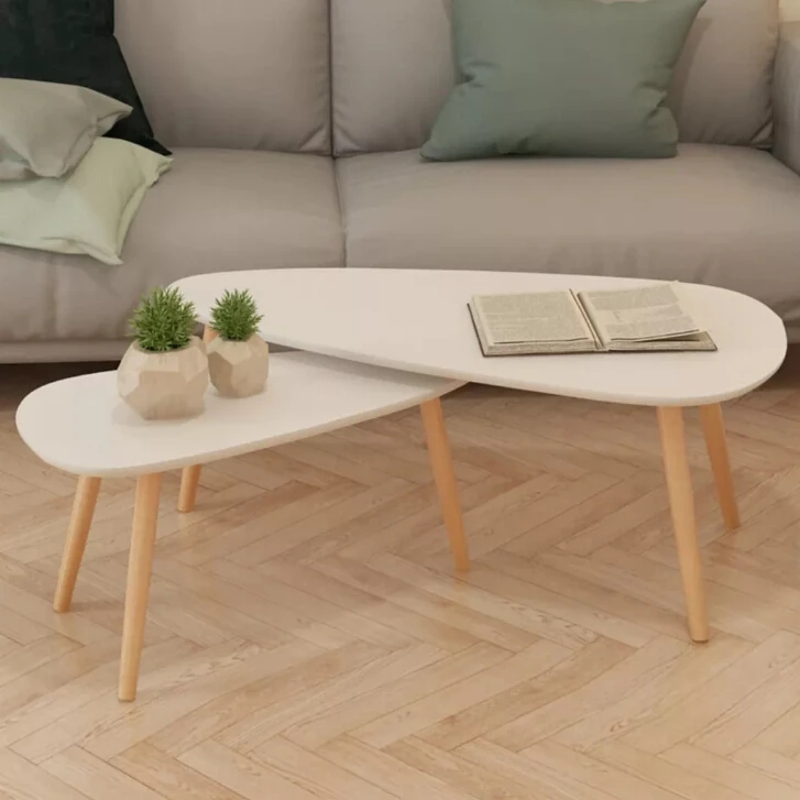  VidaXL Coffee Table Set 2 Pieces Solid Pinewood Brown Coffee Tables Can Be As As Nightstands Plant 