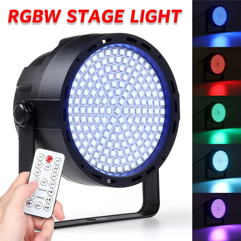 

169LEDs LED Stage Lights RGB C rystal Magic Ball Bulb DMX Par Light Mini LED Flat Par Lights 100-240V Disco Lights Clubs