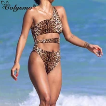 Colysmo пикантные Одна деталь Плавание костюм женская обувь боди вырез на одно плечо Бикини лето для пляжа для купания костюм плавательное Монокини