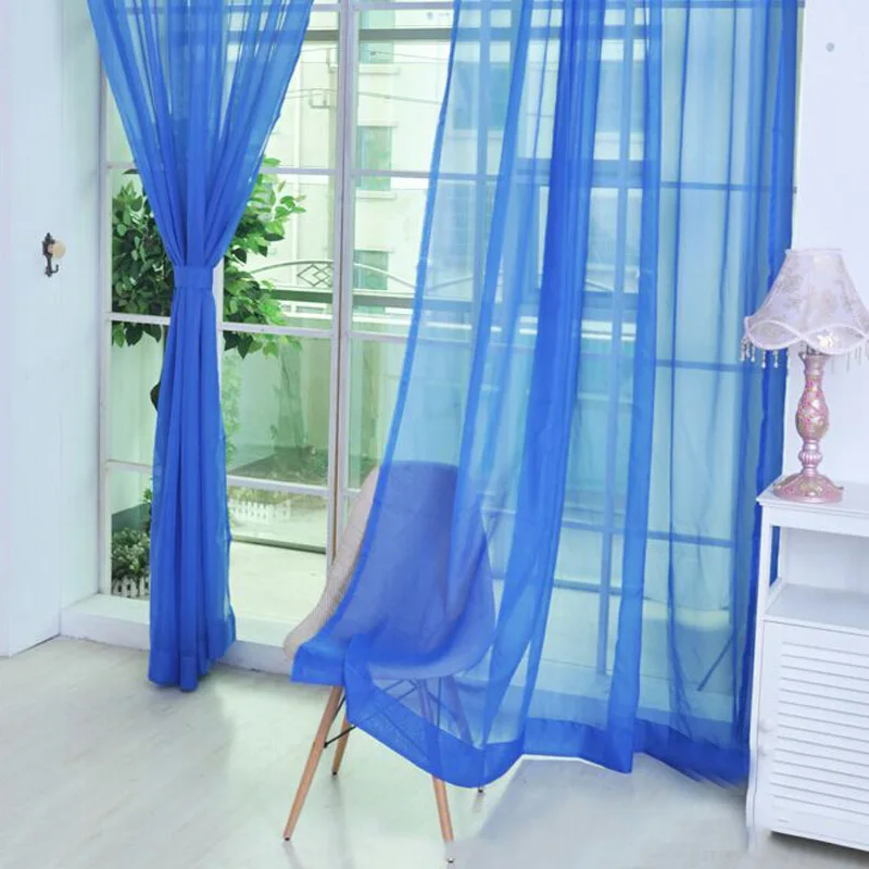 

GROMMET VOILE SHEER PANEL WINDOW CURTAIN TREATMENT DRAPE SCARF VALANCES 13 COLOR