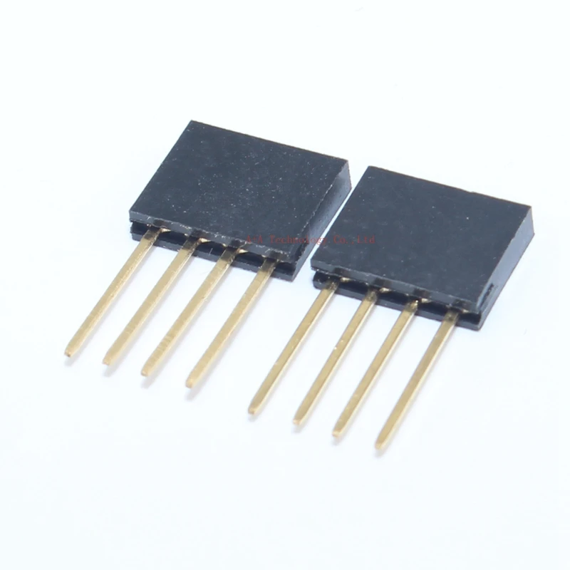

20PCS 1X4 4PIN FOR arduino PCB Single Row Straight FEMALE PIN HEADER 2.54MM PITCH pin long 11MM Strip Connector Socket