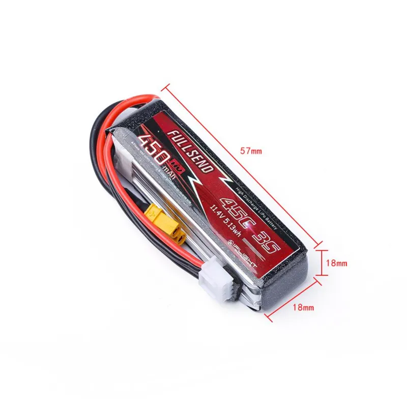 1/4 шт. fullsend 11 4 V 3S 450 мАч HV 45C Lipo Батарея XT30 разъем для дрона с дистанционным