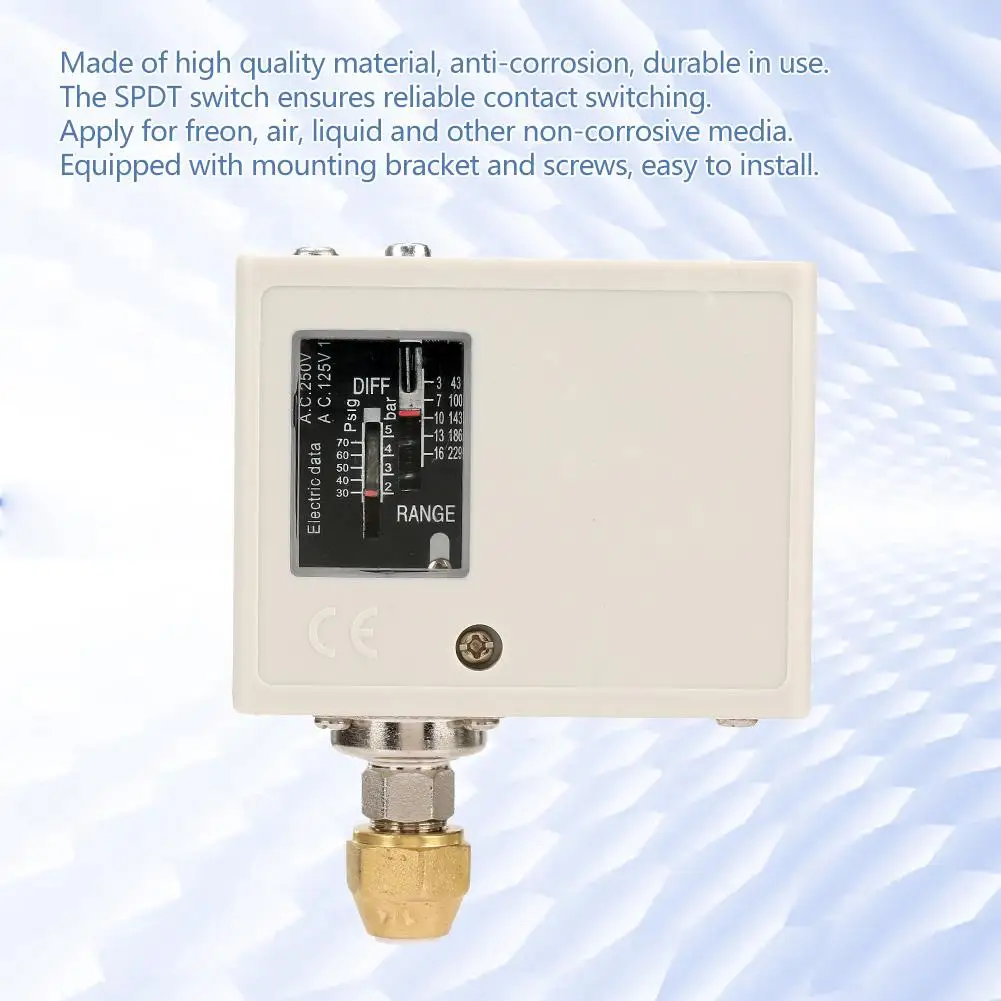 

Electronic 24V~380V Pressure Control Switch Air Water Pump Compressor Pressure Controller Electronic Pressure Controller