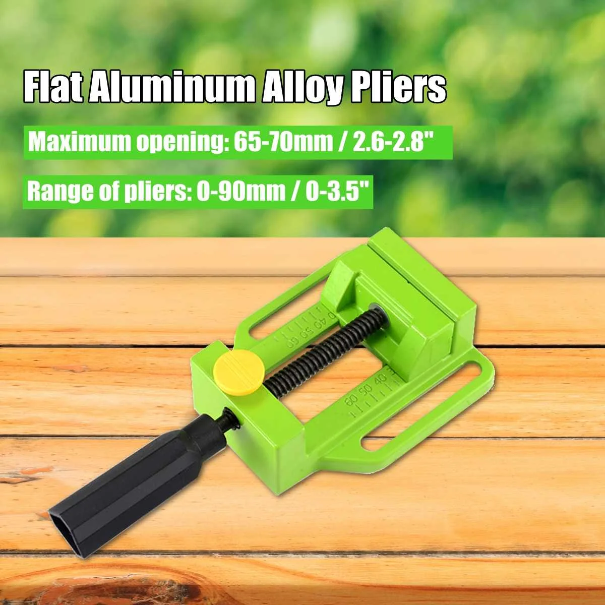 

Bench Vise Clamps Flat Aluminum Alloy Pliers for Clamping table Two Screw Spike free