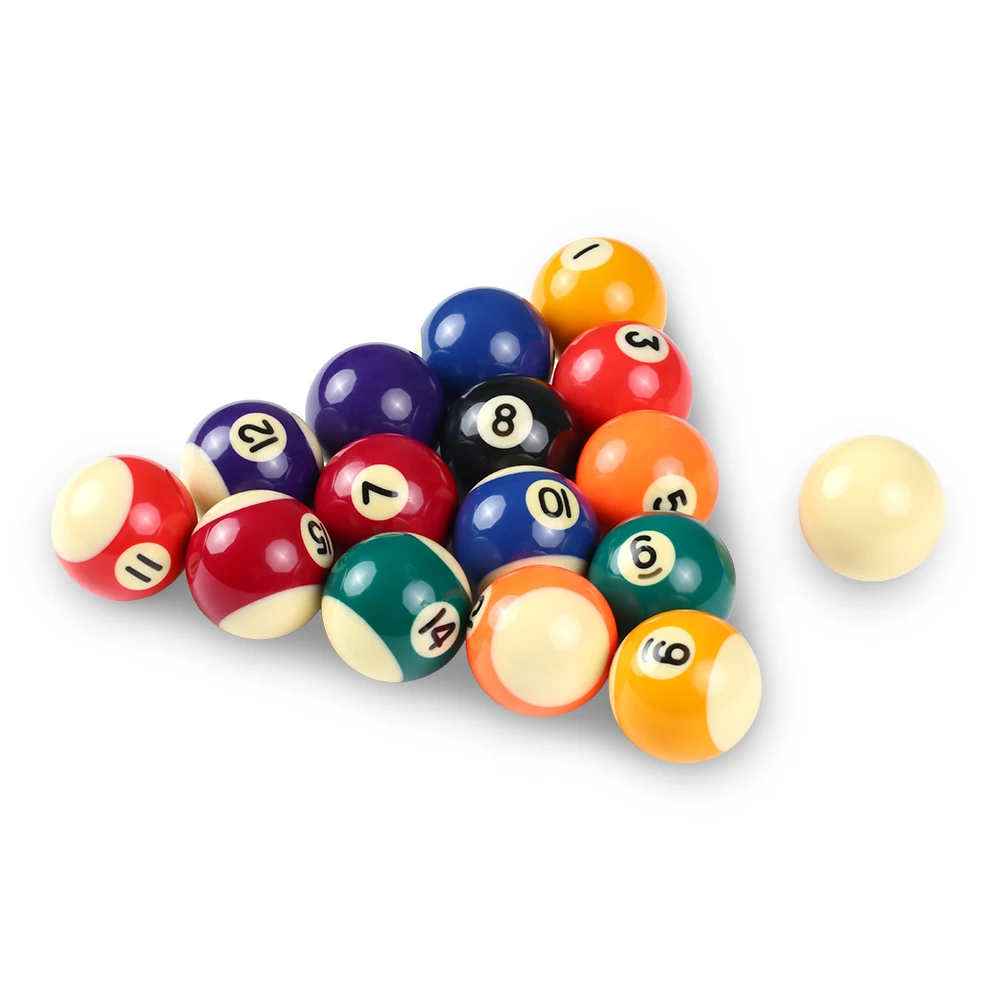 

25MM / 38MM Children Billiards Table Balls Set Resin Small Pool Cue Balls Full Set