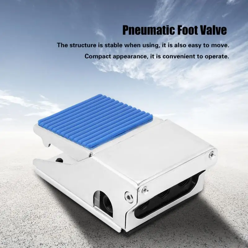 

G1/4 2 Position 4 Way Pneumatic Foot Valve Press Control Aluminum Alloy Pedal Valve Valve Pneumatique Pneumatische pedaalklep