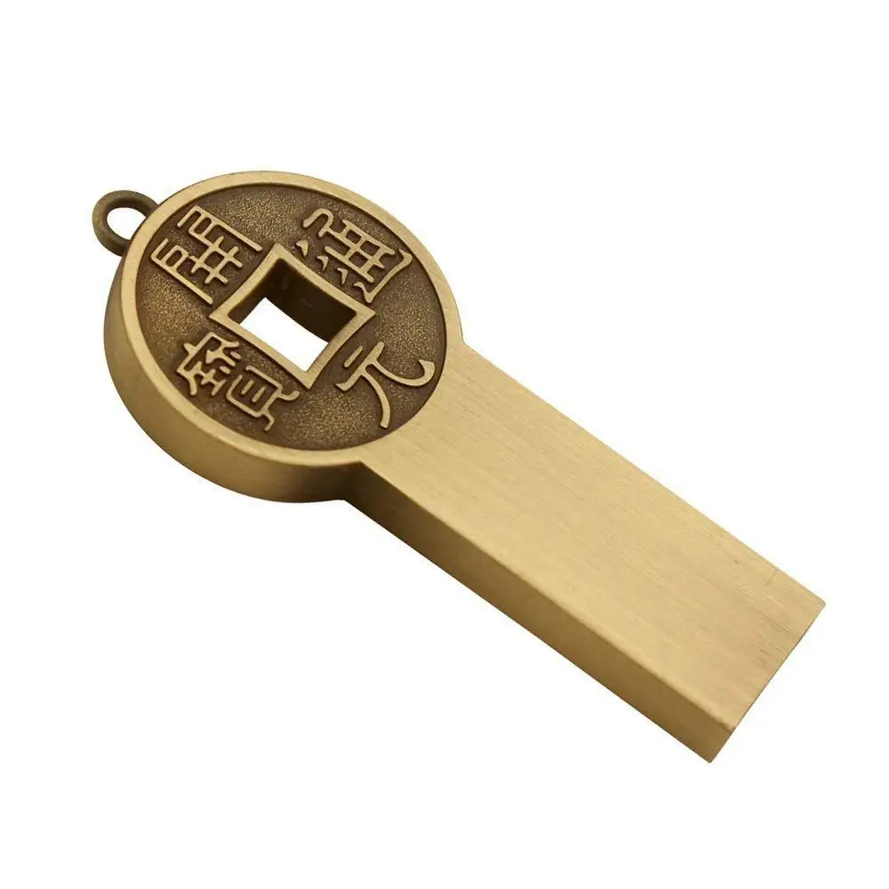 Usb накопитель Китайская древняя монета флеш карта памяти u диск подарки холодный