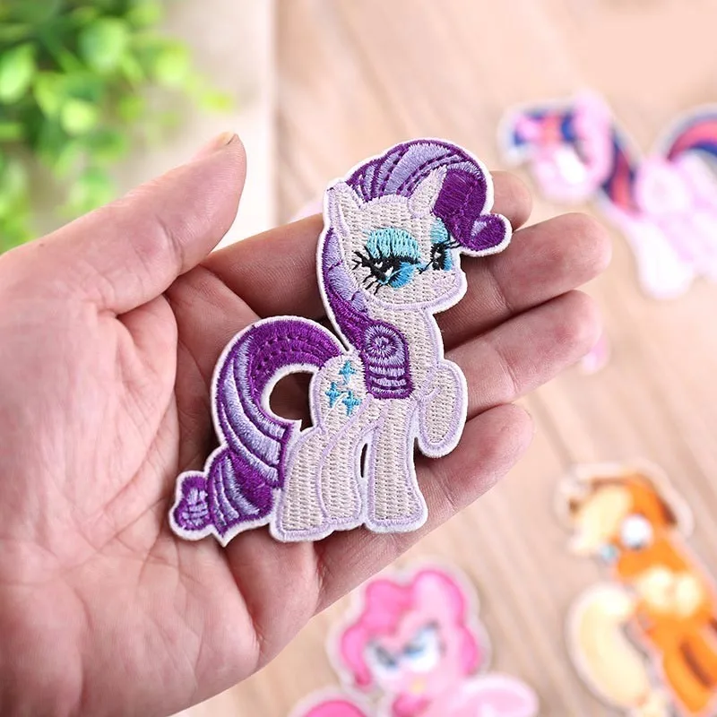 Нашивки PGY My Little Pony, железные нашивки для одежды, нашивки с вышивкой, нашивки в полоску, сделай сам, вышивка с железными полосками для одежды