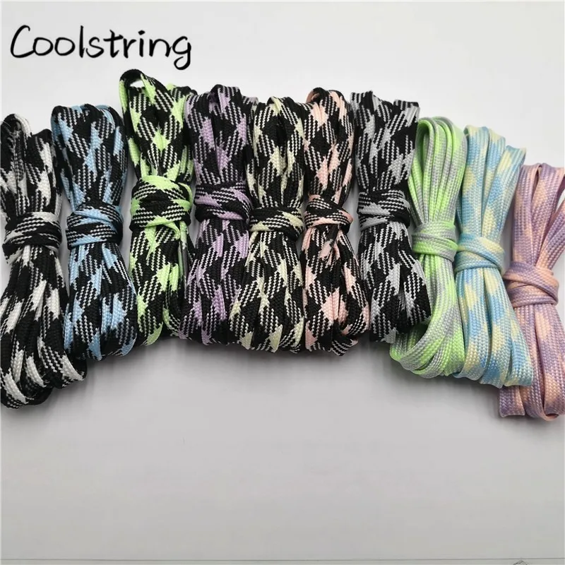 Coolstring Trend Personality Sport Flat Glow In The Dark Shoelaces Men Women Night Luminous Shoe Laces For Sneakers Canvas Shoes