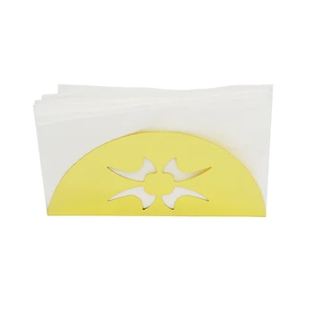

Tissue Holder Stainless Steel Napkin Modern Paper Towel Cut-out Tissue Holder Stand