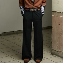 Новинка 27-44 Мужская GD одежда стилист повседневные брюки и прямые джинсы Широкие брюки размера плюс AB287