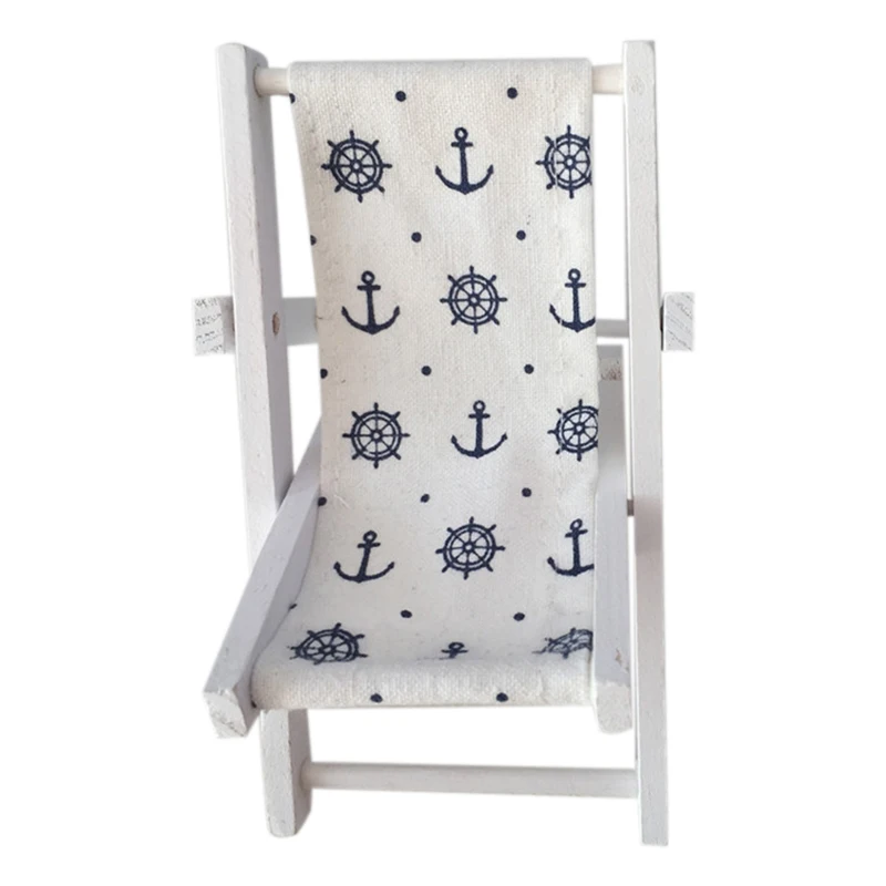 Mini Beach Chair Pattern Fold Wooden Chair Craft Decor Party Gift Furniture Dollhouse Accessories Mini Beach Chair Pattern Fold Wooden Chair Craft Decor Party Gift Furniture Dollhouse Accessories
