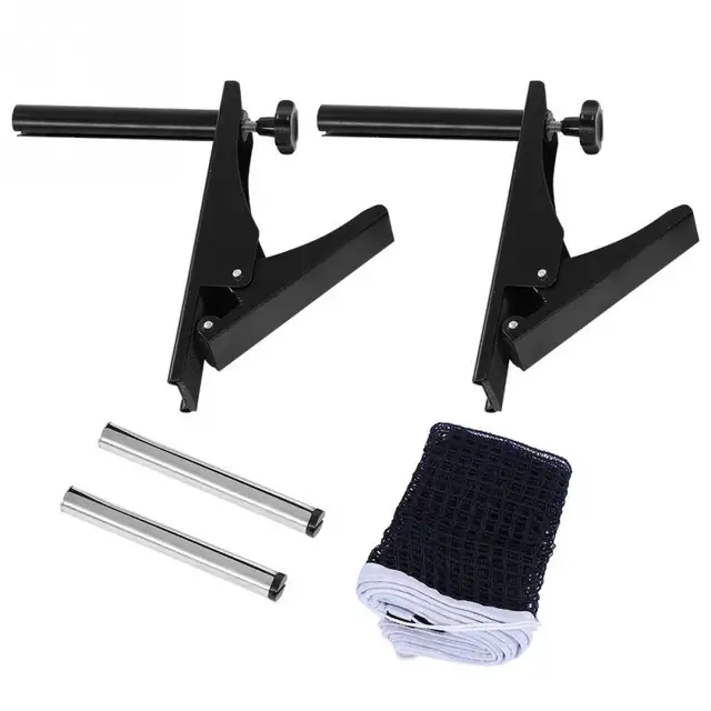 High Quality Portable Table Tennis Net Clamp Set Metal Ping Pong Net