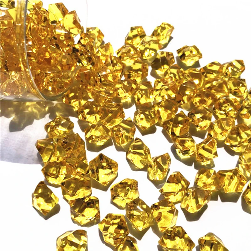 

150x Mini Acrylic Crystal Gem Stone Ice Rock For Party Vase Filler Decorative R1