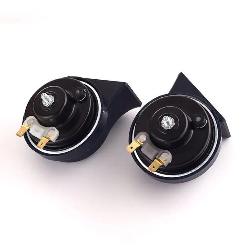 

Blue Loud Two-tone Snail Universal Electric Horn 12V 115 dB Details Car Truck Auto