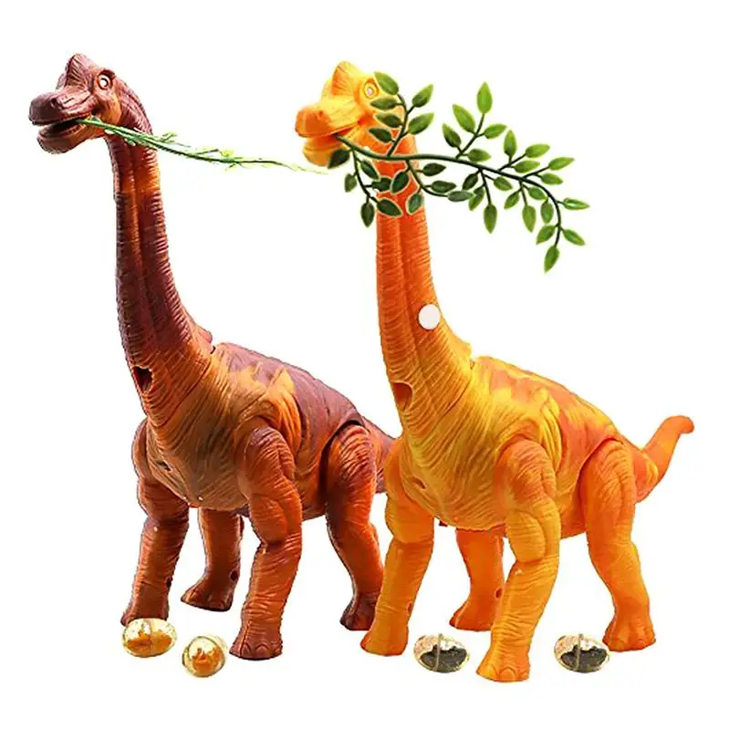 

1pcs Electric dinosaur Brachiosaurus with eggs projection dinosaur music light walking Puzzle Children's toys Christmas gifts