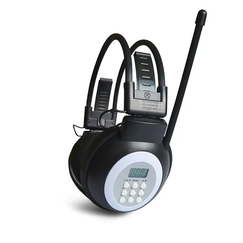 

HRD-308S Portable Digital Wireless Headphone 50-108MHz FM Radio Stereo Headset 2019NEW
