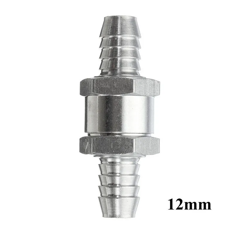 

One Way New 4 Size Valves Aluminium Alloy Fuel Non Return Check Valve One Way Fit Carburettor 6/8/10/12mm