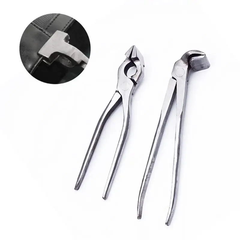 

1 Pc Leathercraft Pliers Leather Edge Adjustment Press Flatten Forceps for Bag Wallet Belt Strong Bite Force Leather Pliers