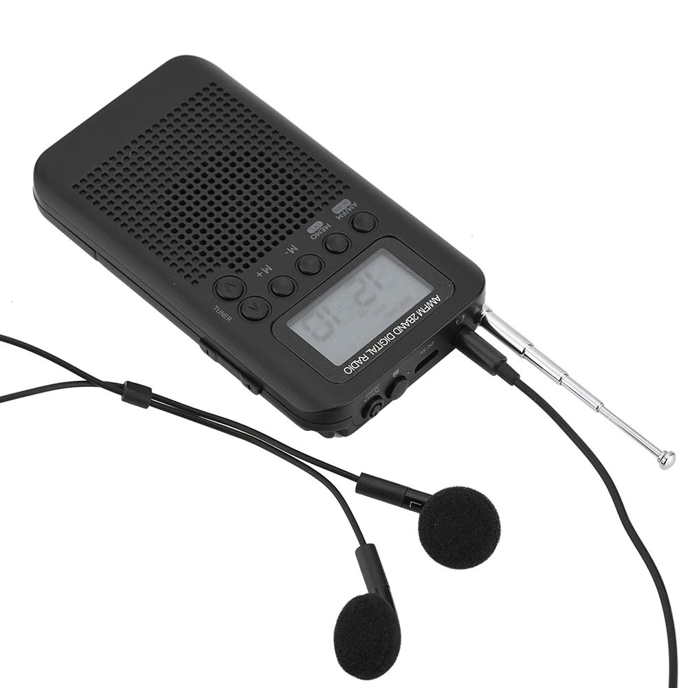 Портативное мини радио AM FM стерео цифровое ЖК дисплей тюнинг карманные