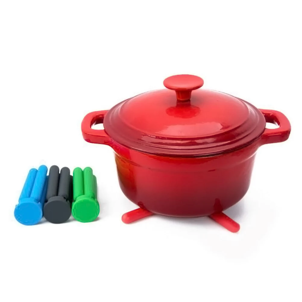 

4pcs Pan Protector Silicone Collapsible Cross-Shaped Pots Pans Mat Insulation Mat Saucepan Pads for Dining Usage Kitchen Home