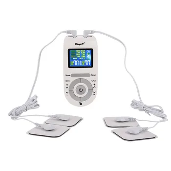 

12 Modes Tens Machine Unit with 4 Electrode Pads for Pain Relief Pulse EMS Nerve Muscle Stimulation Tens Electroestimulador