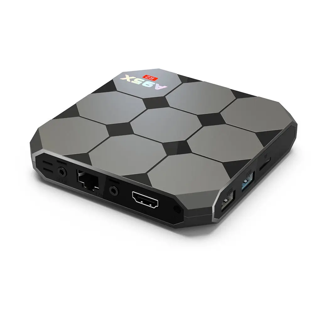 2018 A95X R2 ТВ приставка Amlogic S905W 2 4 GHz 4K WiFi Android 7 1 домашний медиаплеер US plug|ТВ-приставки