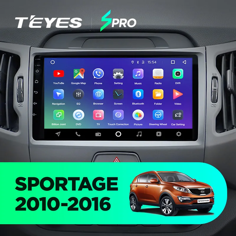 Excellent TEYES SPRO Car Radio Multimedia no 2 din android 8.1 Sportage 3 4 2010-15 Video Player Navigation GPS For KIA Sportage 1 2 sedan 1