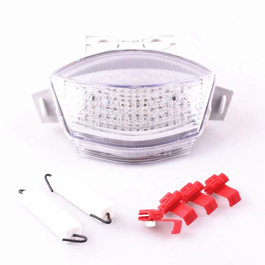 

For Kawasaki Ninja 650R 2006-2007 LED Integrated Turn Signal Tail Light Motorcycle Clear
