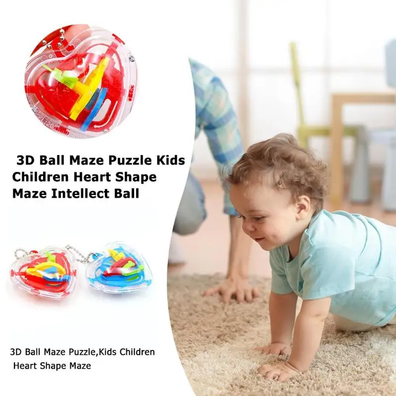 50 pass High Quality Maze Toy Mini Ball Maze Intellect 3d Puzzle Toy Balance Barrier Magic Labyrinth Spherica