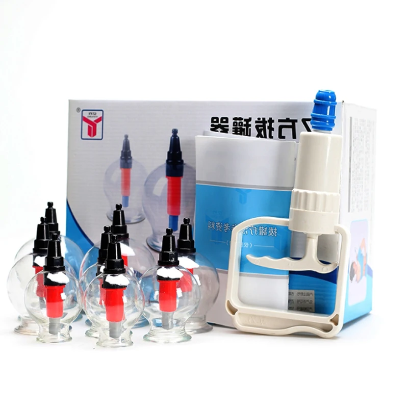 Acupunture Вакуумные Банки Набор пластиковые вакуумные банки для терапии набор 8 шт./кор. присоски китайские традиционные Массажная банка Acupunture Вакуумные Банки Набор пластиковые вакуумные банки для терапии набор 8 шт./кор. присоски китайские традиционные Массажная банка