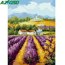 AZQSD Безрамная DIY картина маслом деревенские картины по номерам на холсте настенные картины декорации настенные художественные украшения для дома K179