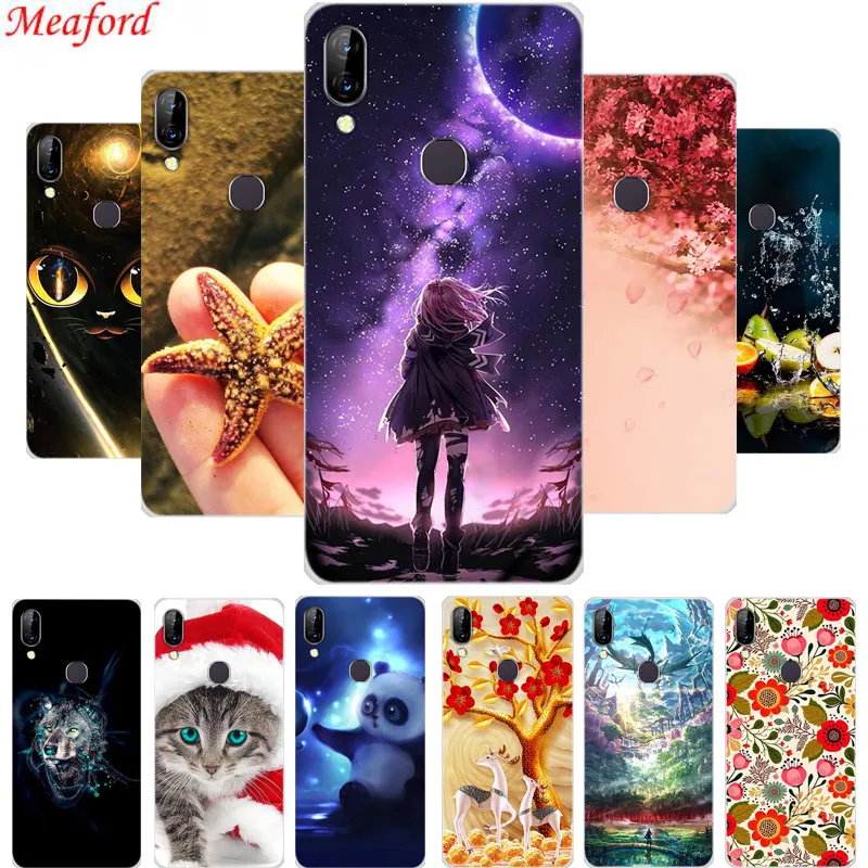 

For Lenovo S5 Pro Case Silicone Soft TPU Phone Case For Lenovo S5 Pro Back Cover 6.2" S5Pro Case Coque Floral Cool Cute Funda