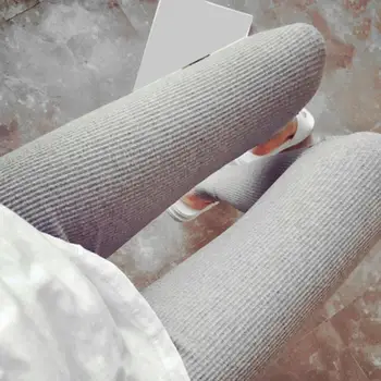 

New Fashion Women Autumn Winter Cotton Ninth Pants Leggings Thread Slim Thicker Solid Color Softer Keep Warm Leggings #H1029